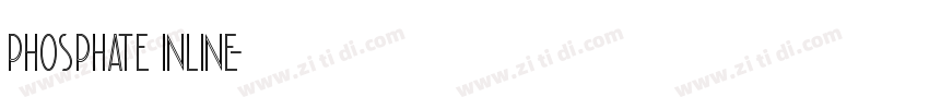Phosphate Inline字体转换